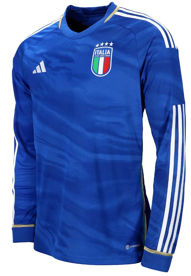Camisa I Seleção da Italia 2023 2024 Adidas oficial manga comprida